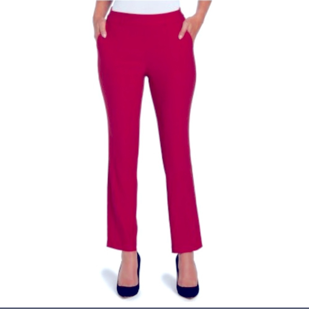 🔥NWT Raffela pull on Rio red boot cut pants with pockets size 4